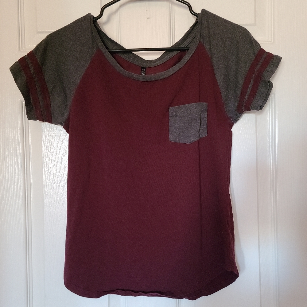 Baseball Tee W/Pocket Size L